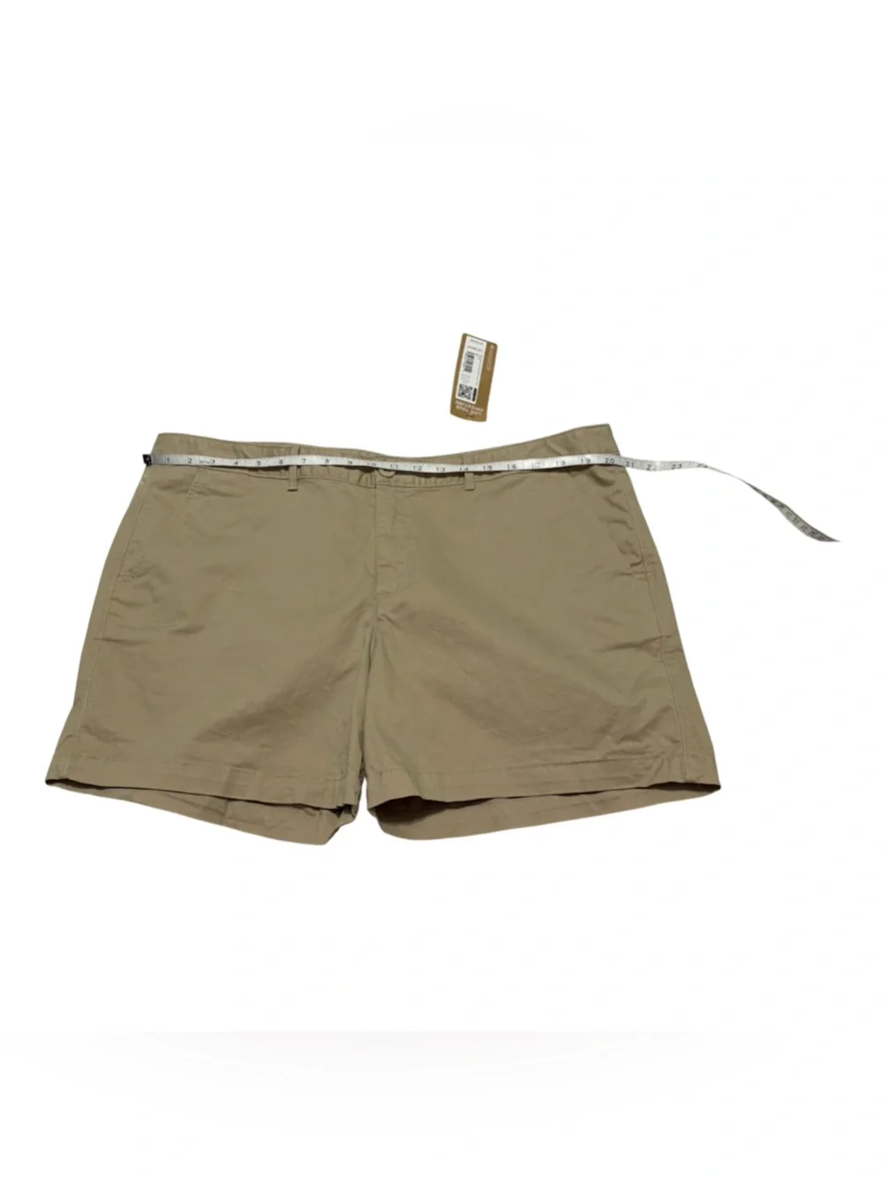 NWT Eddie Bauer WR Stretch Legend Wash Willit Shorts Size 16 Cloud Tan Khaki